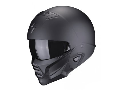 162710 moto prilba scorpion exo combat ii solid matna cerna l