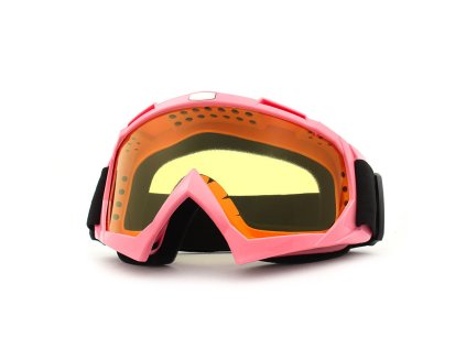 MX brýle TXR Core růžové se žlutým plexi