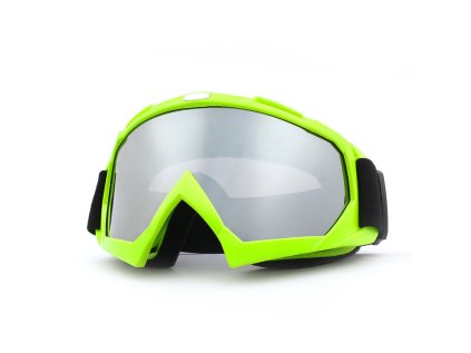 MX brýle TXR Core zelené se stříbrným plexi