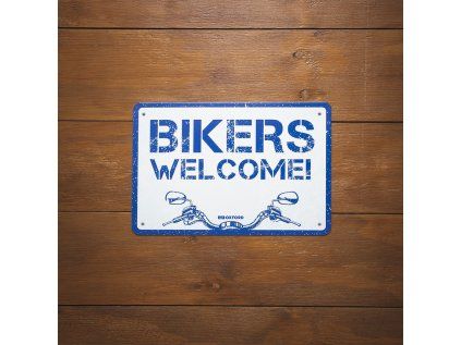 165462 parkovaci cedule bikers welcome