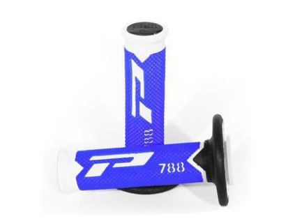 135527 progrip gripy pg788 off road 22 25mm delka 115mm barva bila modra cerna trojdilne