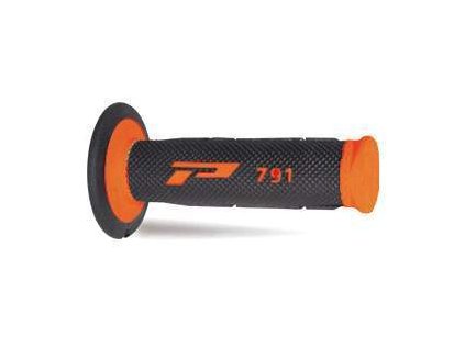 135659 progrip gripy pg791 off road 22 25mm delka 115mm barva oranzova fluo cerna dvoudil