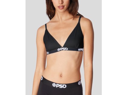 PSD Modal Solids Black Women Triangle Bralette (2)