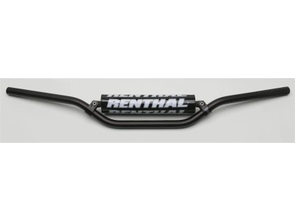 177321 renthal riditka 7 8 cala 22mm mx handlebar black enduro medium padded barva cerna
