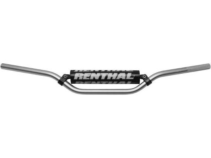 177357 renthal riditka 7 8 cala 22mm mx handlebar silver enduro high padded barva stribrn