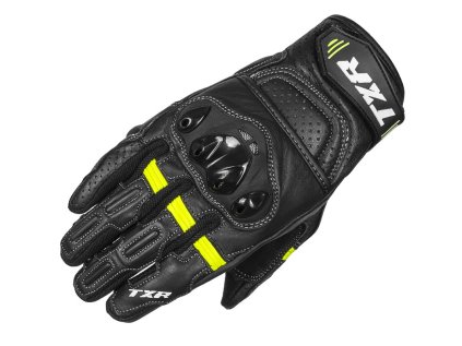 Rukavice na motorku TXR Hyper černo-fluo žluté