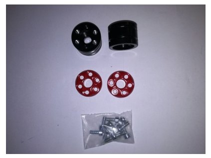 RUTAN závažíčka do řídítek GATLING - pár červená