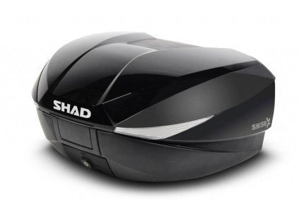107399 shad vrchni kufr na motorku s barevnym krytem sh58x leskla cerna with premium lock