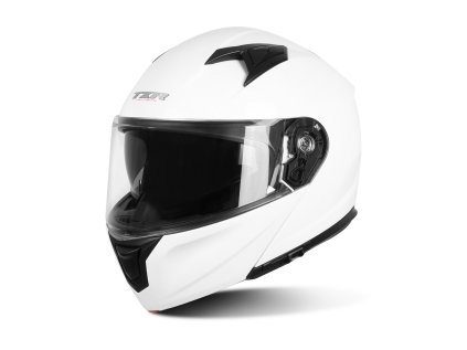 Výklopná přilba na motorku TXR Rival perleťově bílá