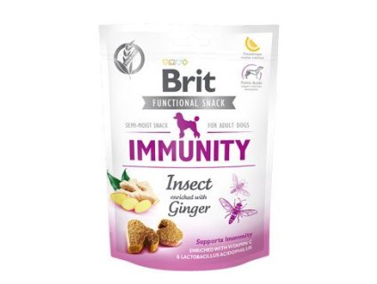 502212 brit care dog functional snack immunity insect 150g