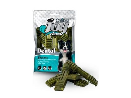 527646 calibra joy dog classic dental brushes 85g