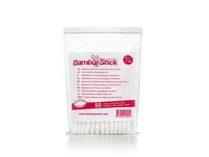 127244 1 tycinky vatove bamboostick s m pro cist usi psu 50ks