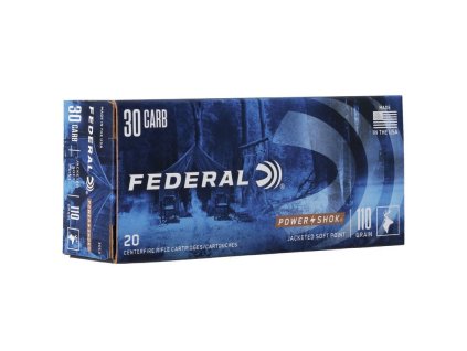226537 1 naboj kulovy federal power shok 30 carbine 110gr 7 1g soft point