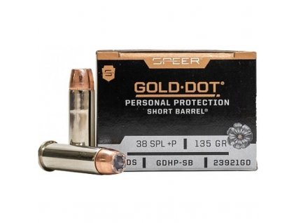 226666 naboj kulovy speer lawman 38 spec p 135gr 8 7g golddot hp short barrel