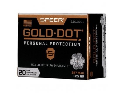 226579 1 naboj kulovy speer personal protection 357 mag 125gr golddot hp