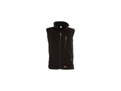 Vyhřívaná vesta Alpenheat fleece - černá (Barva černá, Velikost L)