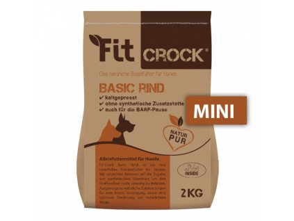 Lisované granule Fit-Crock Basic Hovězí MINI 2 kg (Varianta Lisované granule Fit-Crock Basic Hovězí MINI 2 kg)