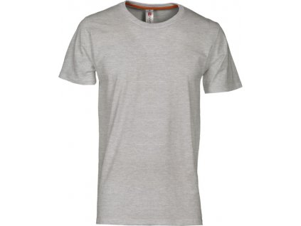 Pánské tričko SUNRISE s krátkým rukávem - šedý melír 4XL (Velikost 4XL)