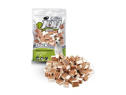 294966 calibra joy dog mini duck cod sandwich 70g