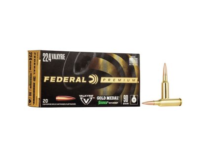 387363 1 naboj kulovy federal gold medal 224 valkyrie 90gr sierra matchking hp