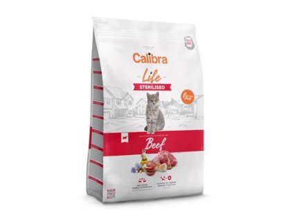 424950 calibra cat life sterilised beef 6kg