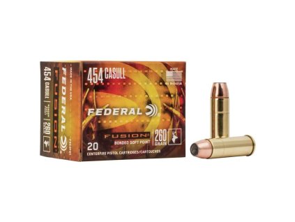 425178 naboj kulovy federal fusion handgun 454 casull 260gr 16 8g fusion