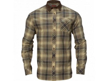 HÄRKILA košile Driven hunt flannel (Barva Olive green- Olivově zelená, Velikost  oblečení M)