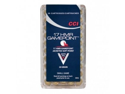 580527 naboj kulovy cci small game gamepoint 17 hmr 20gr jsp