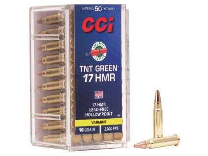 580665 naboj kulovy cci tnt green 17 hmr 16gr tnt green