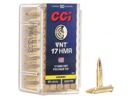 579762 naboj kulovy cci vnt varmint 17hmr 17gr vnt polymer tip