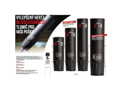 579861 tlumic a tec model h2 mega 3 modulovy pro raze do 6 5mm na zavit m15x1mm