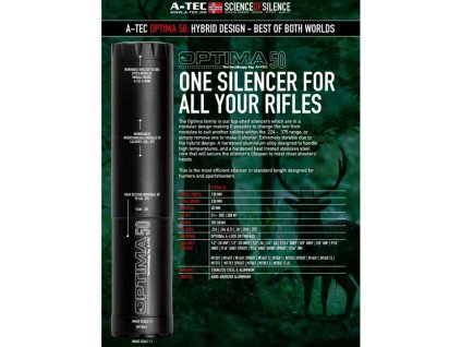 580272 tlumic a tec model optima 50 modulovy pro raze do 6 5mm na zavit 5 8 24