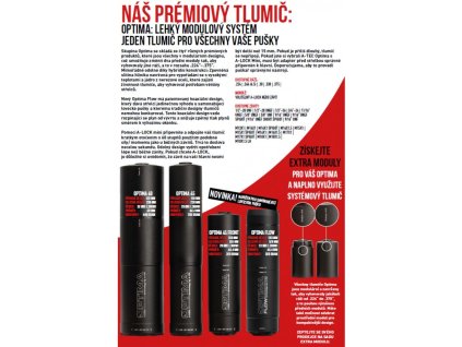 580047 tlumic a tec optima 45 front modulovy pro raze do 6 5mm na zavit 5 8 24 unef