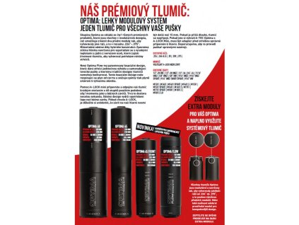 579777 tlumic a tec optima 45 front modulovy pro raze do 6 5mm na zavit m15x1mm