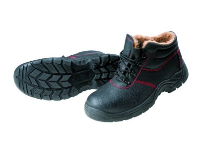 Kotníková bezpečnostní obuv MAINZ S1, zateplené umělým kožíškem 44 (Velikost 36)