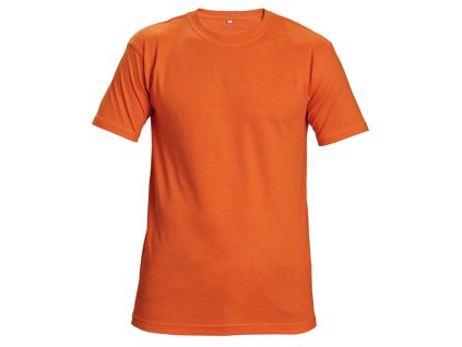 Pevné bavlněné oranžové tričko, GARAI gramáž 190 g/m2 L (Velikost L)