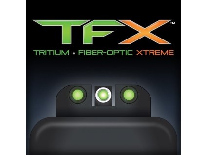 604482 miridla truglo tfx tritium fiber optics pro pistole glock vysoke extremne odolna