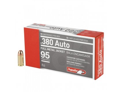 605649 naboj kulovy aguila handgun 9mm br 380 auto 95gr 6 2g fmj 1e802110