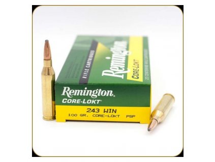 605517 naboj kulovy remington core lokt 243 win 100gr 6 4g soft point pssp cl