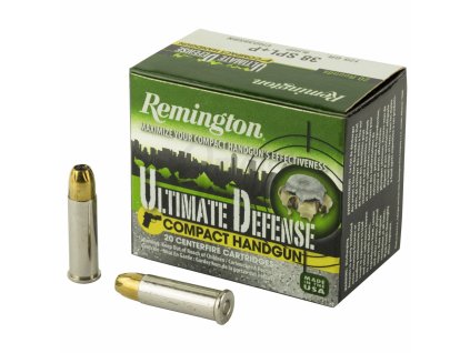 604980 naboj kulovy remington ultimate defense 38 spec 125gr 8 0g bjhp