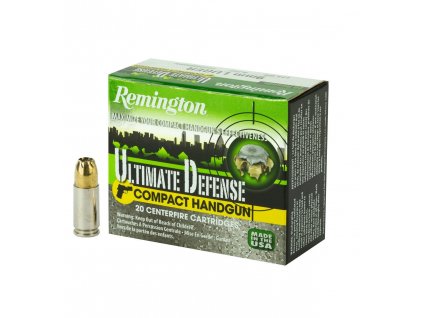 604986 naboj kulovy remington ultimate defense 9mm luger 124gr 8 0g bjhp