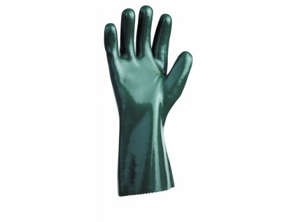 610374 rukavice universal hladke macene v pvc s nitrilem vel 10 v delce 45 cm zelene
