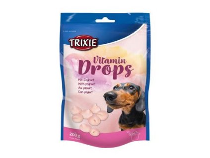 625097 trixie drops jogurt s vitaminy pro psy 200g tr