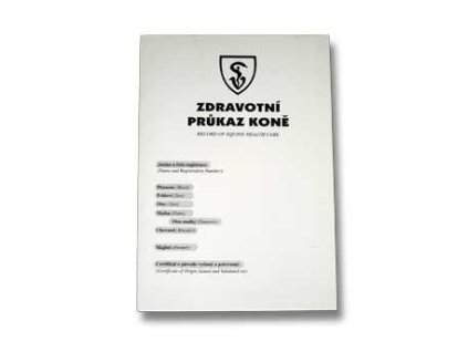 625163 zdravotni prukaz pro kone novy vzor 1ks