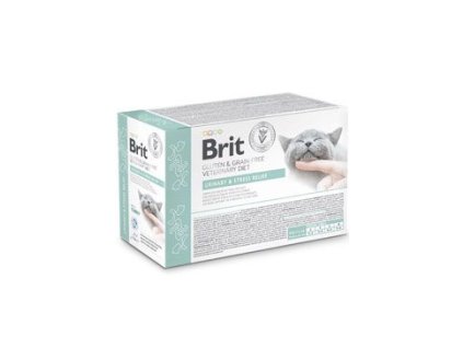 644775 brit vd cat pouch fillets in gravy urinary stres12x85g