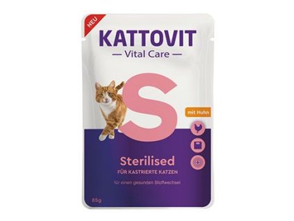 646047 kattovit cat vital care sterilized kure kapsa 85g