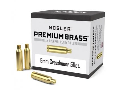 650574 nabojnice nosler premium brass 6mm creedmoor 50 ks