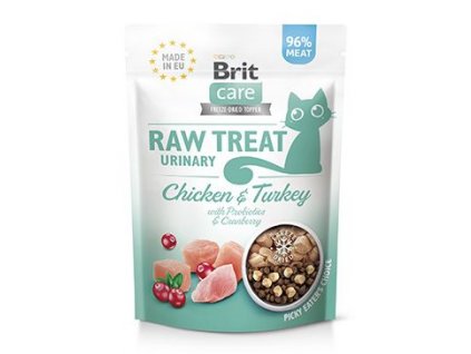 657779 brit raw treat cat urinary chicken turkey 40g