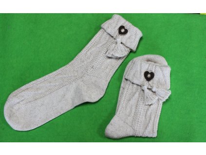 Ponožky Lusana s ozdobou - Jagd (Velikost ponožek 36/37)