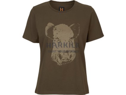 HÄRKILA dámské tričko Wildboar S/S willow green (Velikost oblečení HA S)